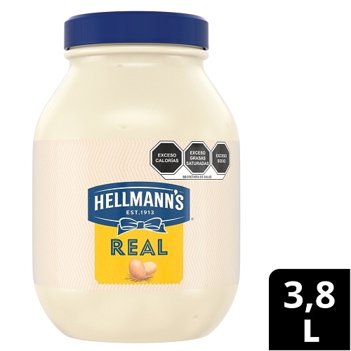 Hellmann's® Mayonesa Real - Hellmann's® Real es una mayonesa reducida en grasa que puede emplearse para distintas aplicaciones en frío y en caliente.